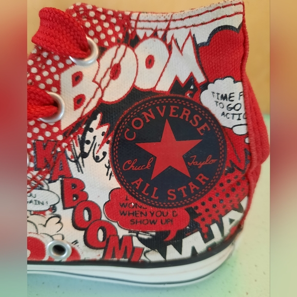 Converse X Chuck Taylor All Star Superman DC Comics Hi-Top Shoes Youth 13 - Picture 8 of 13